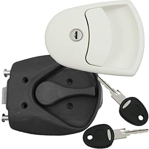 CR-MOESANCO® Cerradura 1125 Completa Blanca – Puertas de Autocaravana