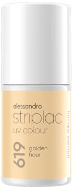 alessandro Striplac Uv Colour Golden Hour - Deckend & Kratzfest bis zu 15 Tage - Leichtes Auftragen - Schonende Abziehtechnologie - Vegan - 6,5ml