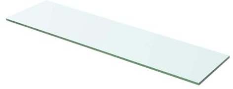 KPWENFBSL Estante de cristal transparente de 60 x 12 cm, 8 mm de vidrio templado para pared de láminas, placa de cristal estable para estantes de pared, tienda y salón, soporta hasta 15 kg