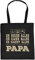 Vater Geschenk Tasche - Papa Sprüche Baumwolltasche : Er Weiss ... Macht Alles Papa - Geschenktasche Vater + Urkunde Farbe: Schwarz