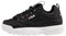 Fila Femme Sneaker, Synthetic, Noir Blanc, 36 EU