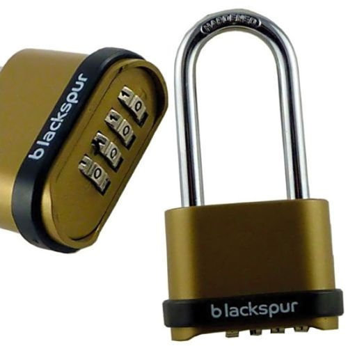 Homezone® 2X Heavy Duty Metal 4 Digit Combination Padlock Resettable Security Code Lock for Garden Shed Garage Gate Home Suitcase Warehouse Shutter Tool Box with Long Shackle Weatherproof Lock