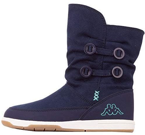 Kappa Cream Kids stivaletti Bambina, Blu (navy/mint), 34 EU