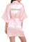 WPFING Blanc Chemise de Nuit de Mariage pour la Mariée Nuptiale Satin Bride Chemise de Nuit Femmes Robes (Bridesmaid Rose, Large)