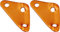 2 x AceCamp Dreilochspanner, Zeltleinenspanner, Zeltzubehör, Alu-Spanner, Seilspanner, 20 Stück, Doppelpack Orange, 91179