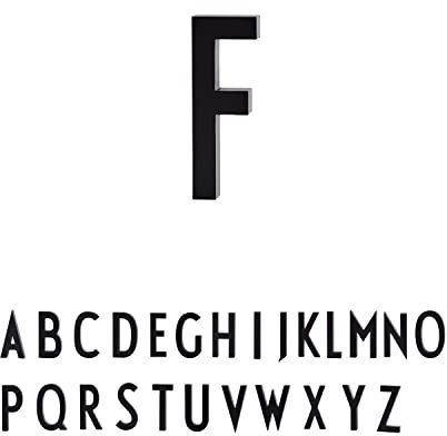 Design Letters Lettres décoratives | Lettres Maison & Chiffres Acier Inoxydable 5 & 10cm | Numéro de Porte Numéro de Maison | Panneau de Porte Noir | Vis de Montage et Ruban adhésif Vendus séparément