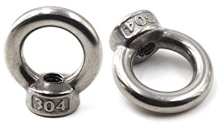 M4 ösenmutter 304 edelstahl Ringmutter (Packung mit 20)