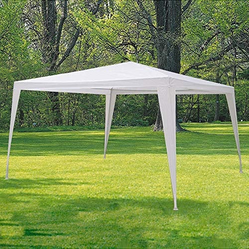 PEBSHOP Gazebo in Metallo e polietilene 100 gr/mq. L. 300 x P. 300 x H. 250 cm.