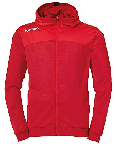 Kempa Herren Emotion 2.0 Kapuzenjacke, chilirot/Rot, XL