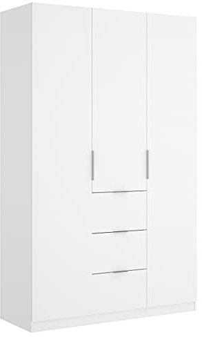 DEKIT GRUPO RIMOBEL Armario ropero 3 Puertas + 3 cajones, 135x204x52 cm