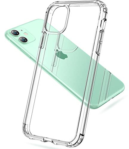USLAI for iPhone 11 Crystal Clear Phone Case, Non-Yellowing, Shockproof - HD Clear