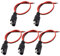 GTIWUNG 5Pcs 16AWG SAE Power Automotive Extension Cable 2 Pin Quick Disconnect Wire Harness SAE DC Connector Cord SAE Single Plug 12V 1Ft/30cm for Motorcycle, Car, Tractor