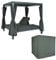 Mendler Lounge-Gartenliege HWC-J66, Sonnenliege inkl. Abdeckhaube Bali-Liege Doppelliege, 10cm-Polster Olefin Alu - anthrazit