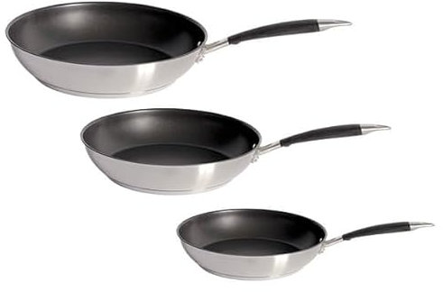Stoven Soft Touch Induction 20cm 24cm and 28cm Fry Pan Set