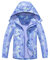 CAMLAKEE Mädchen Regenjacke Gefütterte Kinder Softshelljacke Übergangsjacke Warme Jacke Gedruckt Winterjacke Rosa Herz DE: 134-140 (Herstellergröße 140)
