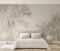 Papier Peint Panoramique Branches En Relief Beige Papier Peint 3D Personnalisés Intissé Décoration Murale 150x105cm