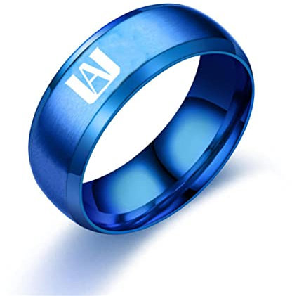 YAHOYA Anime My Hero Academia Ring Cosplay Requisite Männer Edelstahl Kleine Fingerringe Schmuck Accessoires Anime Fans Geschenke