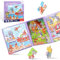 Kinderpuzzle Magnet,16-20-25 Teile Magnete Puzzlebuchen für Kinder, Magnetische Puzzle Beschäftigung für Kleinkind 4 5 6 Jahren im Flugzeug, Autospiele (Feuerwehr Schwierigkeitsgrade-Stufe 3)