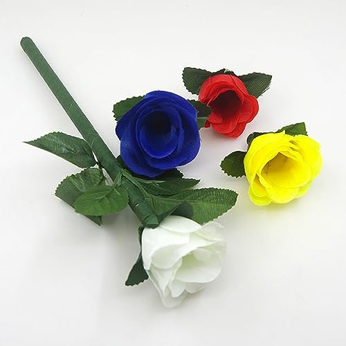 Farbwechsel Rosen (4 Farben) Zaubertricks Verfärbung Rose Erscheinen Farbwechsel Blume Magie Bühne Straße Illusionen Gimmicks Komödie Requisiten