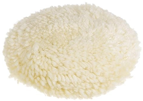 sourcing map Wool Polishing Pads, 4.5 inch Wool Buffing Pad with Hook and Loop Back Cutting & Polishing for Car Motorcycle Washing Machine Refrigerator Furniture