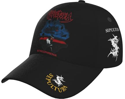 ASVIL Sepultura Roots Schwarz Baseball Cap Herren Damen Verstellbare Kappe Basecap Mützen Outdoor Baseballkappe Hat für Männer Frauen