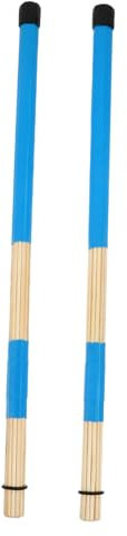 Toyvian 1Pair Holztrommelbrust Drum Kit Drum Bündel Sticks Musik Schlagzeugerzubehör Jazz Drum Stabs Drum Sticks Percussion Drum Rack Drumsticks Für Pinsel Drumstick Pinsel Bambus Blau