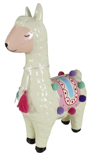Aspinaworld Lamm-Spardose, Keramik, Höhe 21 cm, Breite 15 cm, Tiefe 6 cm, Beige, Kinder