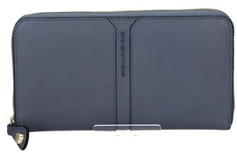 Piquadro Ray Zip Around Women's Wallet RFID Blue