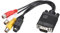 sourcing map Cavo da VGA a RCA, 3RCA + S-Video Adattatore Cavo VGA per TV PC Computer