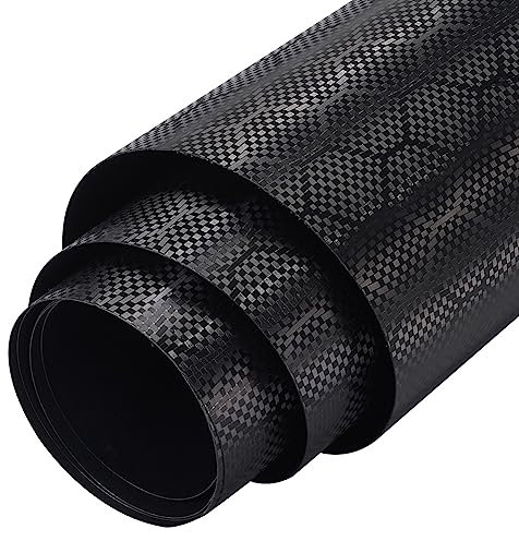 Blueshyhall Autofolie Muster Waben, Car Wrapping Folie Carbon Wabenmuster Glanz Matt Innen Außen, Autofolie mit luftkanälen, Coole Tunning Vinyl Folie für Auto, Motorrad (Schwarz, 180 x 152 cm)