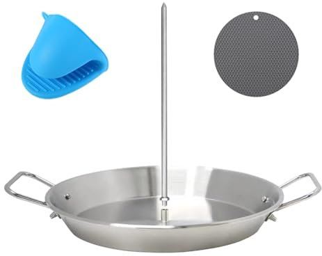 Generic BBQ Al Pastor XV1SB55BIASA0NEO5 Brochettes verticales pour four | 3 pics amovibles, brochettes brésiliennes pour four, barbecue, tacos poulet