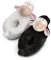 NICI Hausschuhe Schaf Wool*y Gang Gr. 34-37 (M) Schwarz-Weiß - Nachhaltige warme NICI Kuscheltier Hausschuhe mit Anti-Rutsch Sohle für Kinder & Erwachsene - 49925