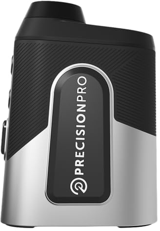 Precision Pro Golf Titan Elite - Medidor Distancia Laser Golf, Telémetro, Accesorios, Interruptor Pendiente, Agarre Magnético, Legal Torneos, Resistente Intemperie, Rango 999 Yardas