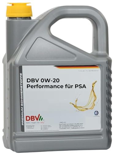 DBV 0W-20 Performance für PSA 4 x 5-Liter-Kanne