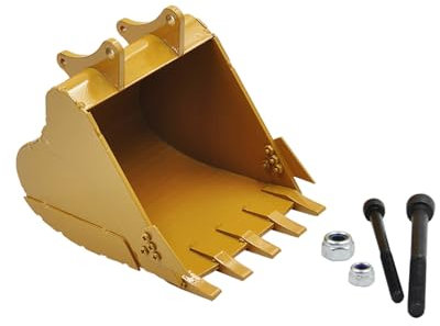 DEFESVCA Upgrade Vollmetallschaufel for Huina 580 23-Kanal-Bagger 1:14 RC Metallbaggerteile(Bucket 01)