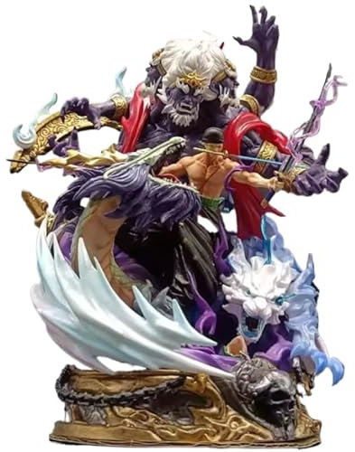 REOZIGN Figur Roronoa, Der König der Hölle Roronoa Zoro, Actionfiguren, 21 cm, Modell aus PVC, handgefertigt, Sammlergeschenk