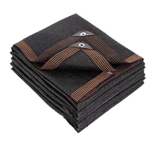 BUUNHI Bâche Piscine Filet d'ombrage, Protection UV, abri pour Plantes, Pare-Soleil extérieur, Maille, Pare-Soleil en Tissu de Protection Solaire hivernage Piscine(2in Black,3x6m)