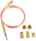 Sosoport 1 Set Sonde Kamin Heizung Thermoelement Für Warmwasserbereiter Thermoelement Ersatz Grill Herd Zubehör Ersatz Thermoelement Gas Thermoelement Thermoelemente Kupfer Golden