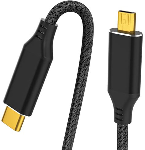KOMGILK 4K USB C to Micro HDMI Cable, 4K@60Hz High-SpeedUnidirectional Type C to Micro HDMI Cord for Phone, Projector, Laptop, MacBook Pro/Air 2023, iPad Pro, iMac 6Feet