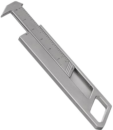 MecArmy RU01 Calibro multifunzione con righello per lavoro e studio, piccolo calibro EDC per misurazioni quotidiane
