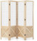 GIANTEX Paravent Raumteiler innen Trennwand Sichtschutz 4 teilig 151 x 144 cm Raumtrenner klappbar Spanische Wand Holzrahmen freistehend Stellwand Gitterwand zum Aufhängen Room Divider Privatschutz