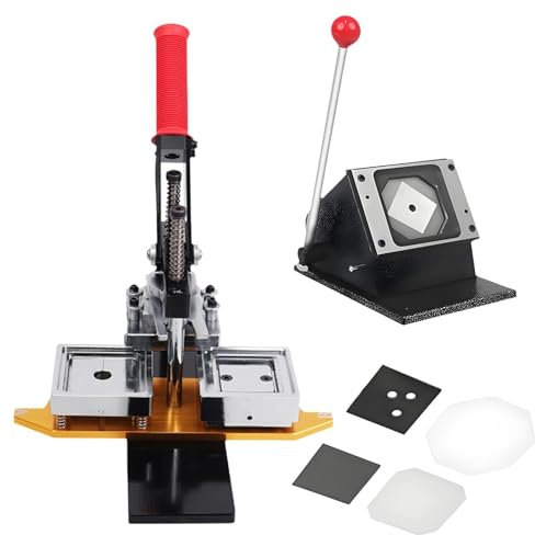 PLKJHGYFD Square Magnet Maker Machine Kit, DIY Fridge Magnet Making Machine Kit