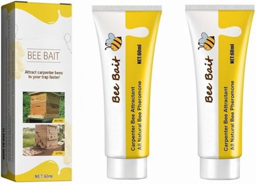 Werkzeug für Bienenzucht, Bienenlockstoff Imkerei-Gel-Werkzeug, Outdoor-Wildbienenfänger, Bienenlockstoff, Bienen-Köder, Bienen-Fallen, für Bauernhof, Anziehend, 2 Stück