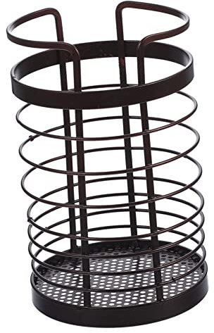 SOIMISS Portautensili in Ceramica Per Cucina Porta Bacchette Da Tavolo Contenitore Per Cucchiai Porta Utensili Da Cucina Design Multipli Per Drenaggio Acqua Organizzatore Per Posate