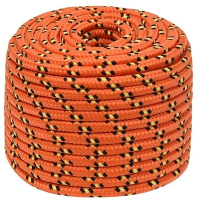 Solivagant Corde de Bateau Orange 14 mm 50 m Polypropylène,(4.48 KG)