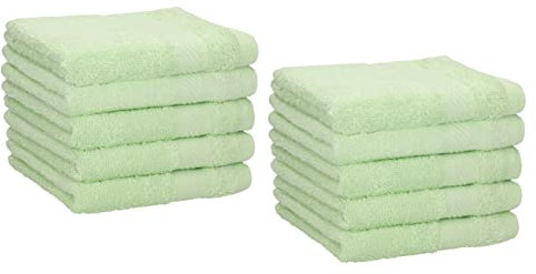 Betz 10 Stück Seiftücher Palermo 100% Baumwolle Größe 30x30 cm (grün)