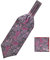 WANYING Herren Krawattenschal und Einstecktuch 2 in 1 Sets, Ascotkrawatte Schal Cravat Ties Schick und Warm für Gentleman - Violett Paisley
