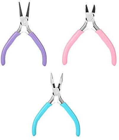 Schmuck-Zangen-Set, professionelles Reparatur-Werkzeug Schmuck machen Hand Handwerk Flachzange Stahl