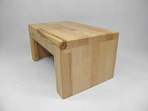 Fußbank Sitzbank Tritthocker aus Massivholz Buche