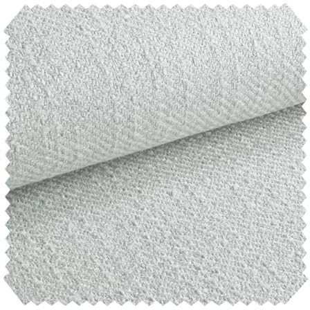 novely® exquisit DECORETTO - Weicher Polsterstoff im Naturfaser Look - Schwer Entzündbarer Möbelstoff mit Ultra-Clean-Technologie - Pflegeleichte Meterware 1lfm | Farbe: 05 Silbergrau